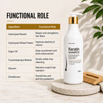 Keratin Shampoo - Sulfate & Paraben Free Formula