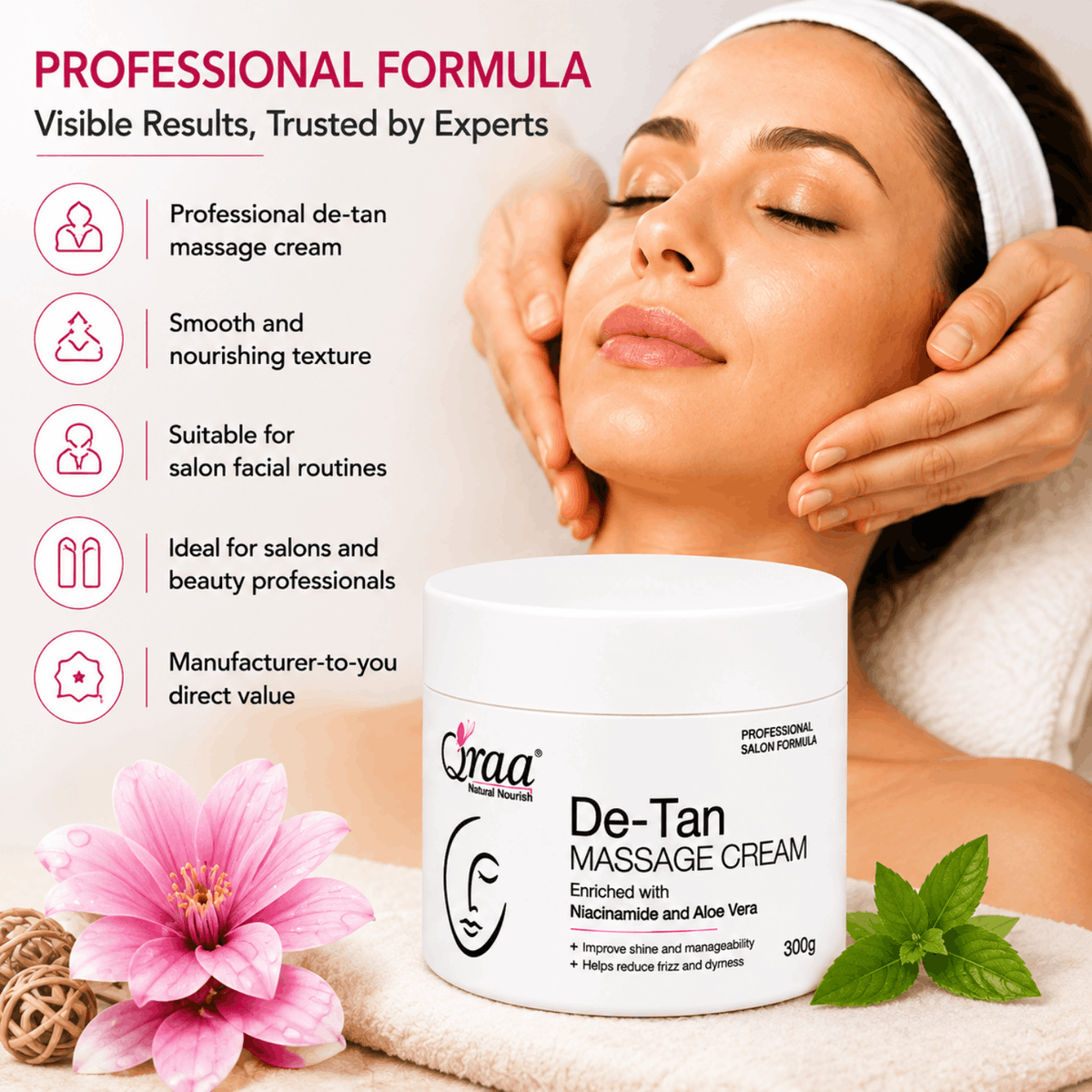 D-Tan Massage Cream - Professional Massage Formula