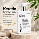 Keratin Shampoo - Sulfate & Paraben Free Formula 300 ml