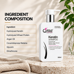 Keratin Shampoo - Sulfate & Paraben Free Formula 300 ml