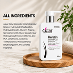 Keratin Shampoo - Sulfate & Paraben Free Formula 300 ml