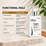 Keratin Shampoo - Sulfate & Paraben Free Formula 300 ml