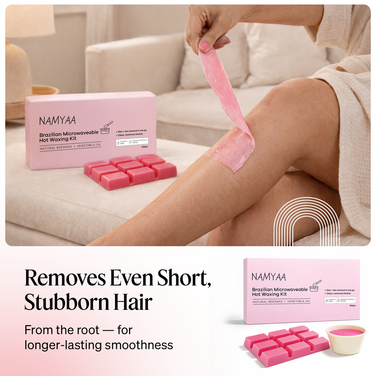 Namyaa Brazilian Microwaveable Hot Waxing Kit