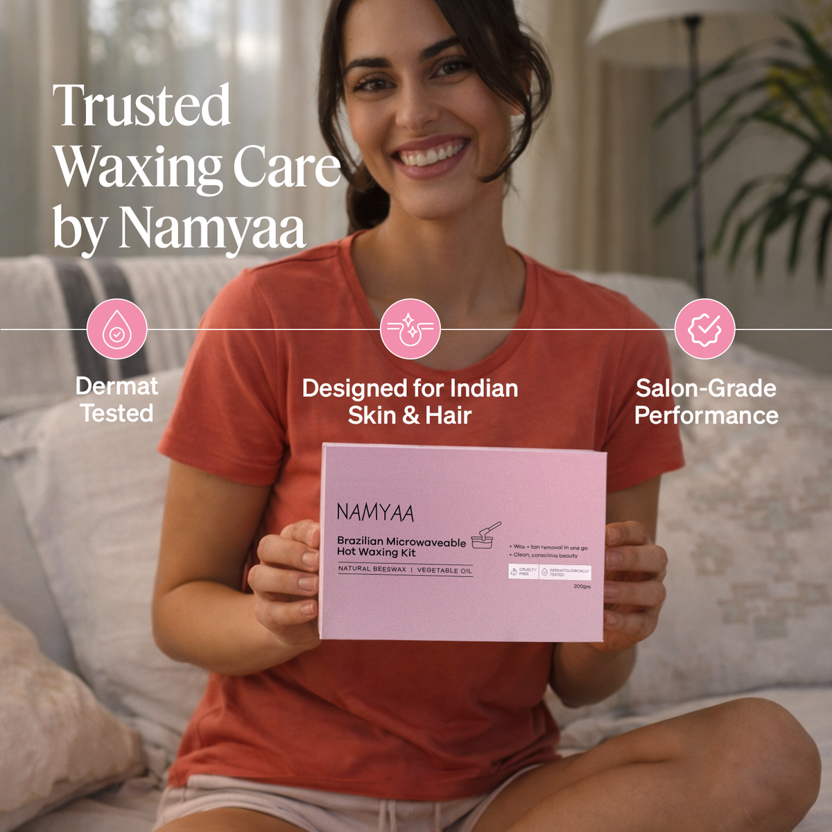 Namyaa Brazilian Microwaveable Hot Waxing Kit