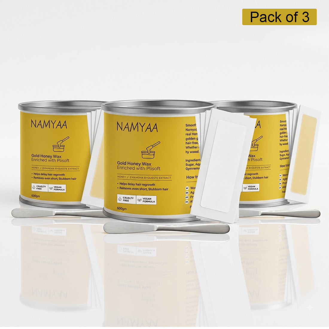 Namyaa Gold Honey Wax (With knife and Strips)