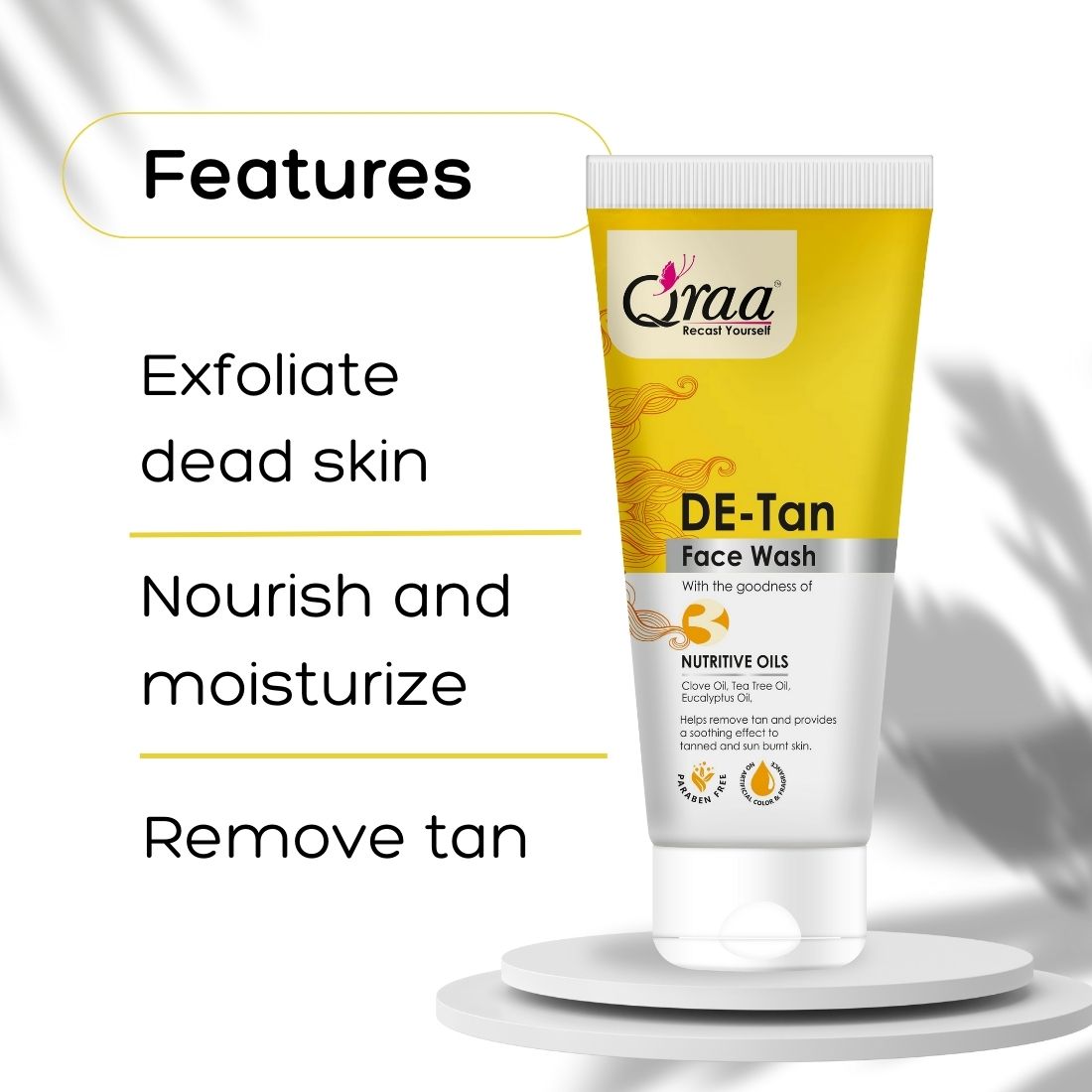 Qraa DE-Tan Face Wash with Alpha-Arbutin