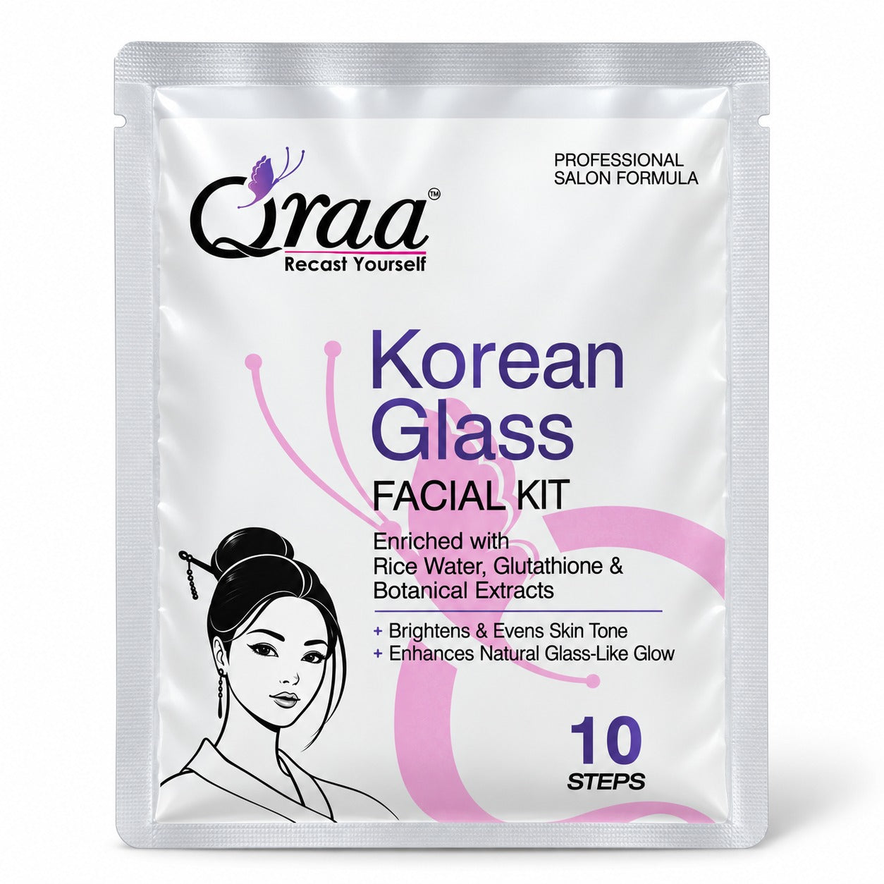 Korean Glass Facial Kit - 10 Step Facial Kit | 2 Time Use