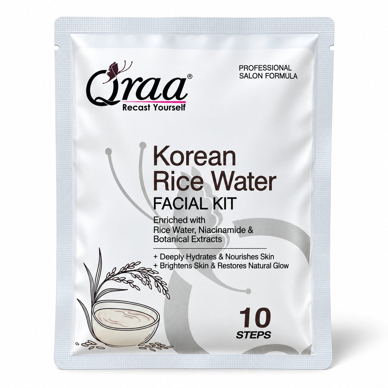 Rice Water Facial Kit - 10 Step Facial Kit | 2 Time Use