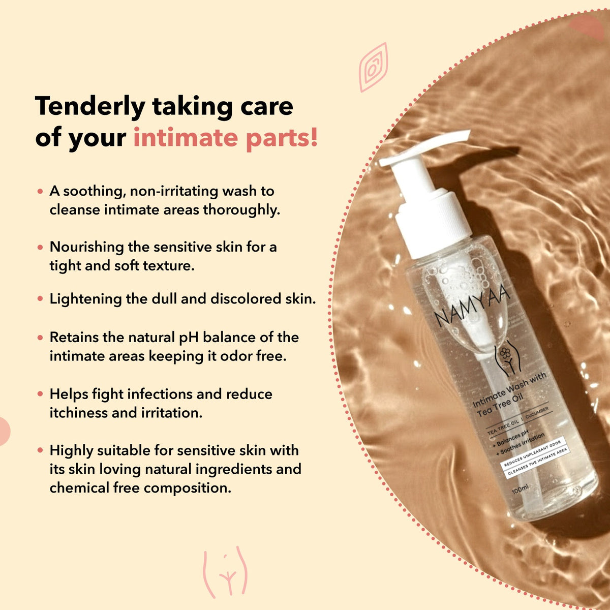 Namyaa Tea Tree Oil Intimate Hygiene Wash