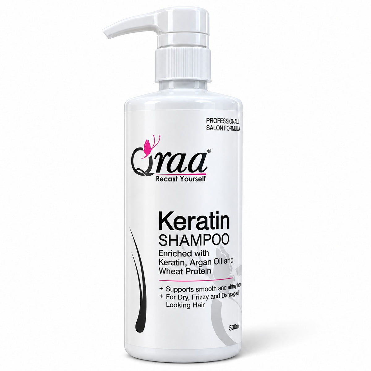 Qraa Keratin Shampoo - Sulfate & Paraben Free Formula