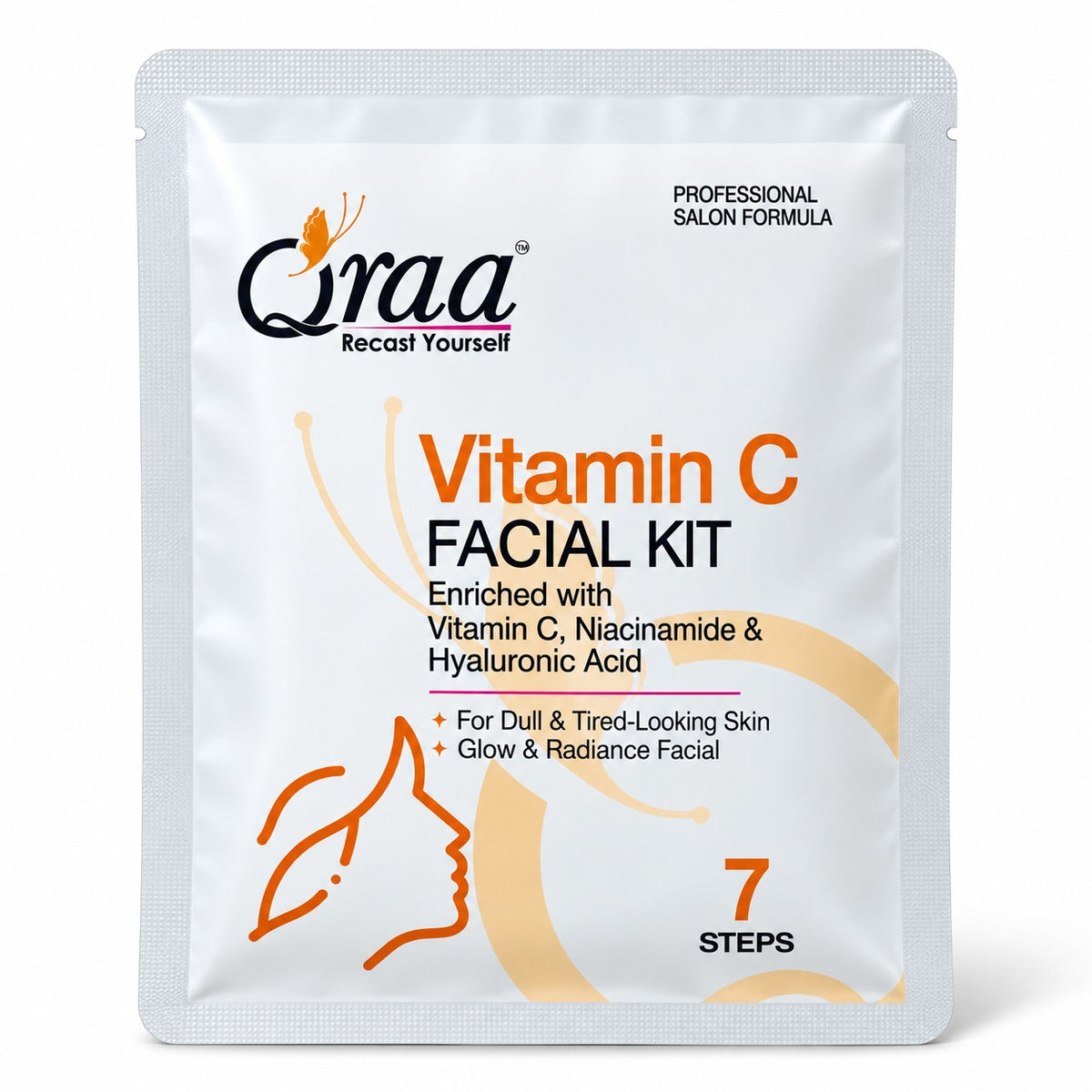 Qraa Vitamin C Facial Kit - 6 Step Facial Kit | 2 Time Use